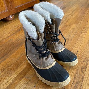Mens Sorel Size 8 Caribou  lace-up winter boots waterproof